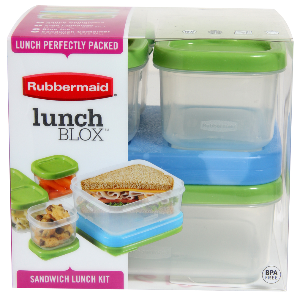 Rubbermaid Blue Ice LunchBlox Ice Substitute, 3 Pack, Bakeware & Cookware