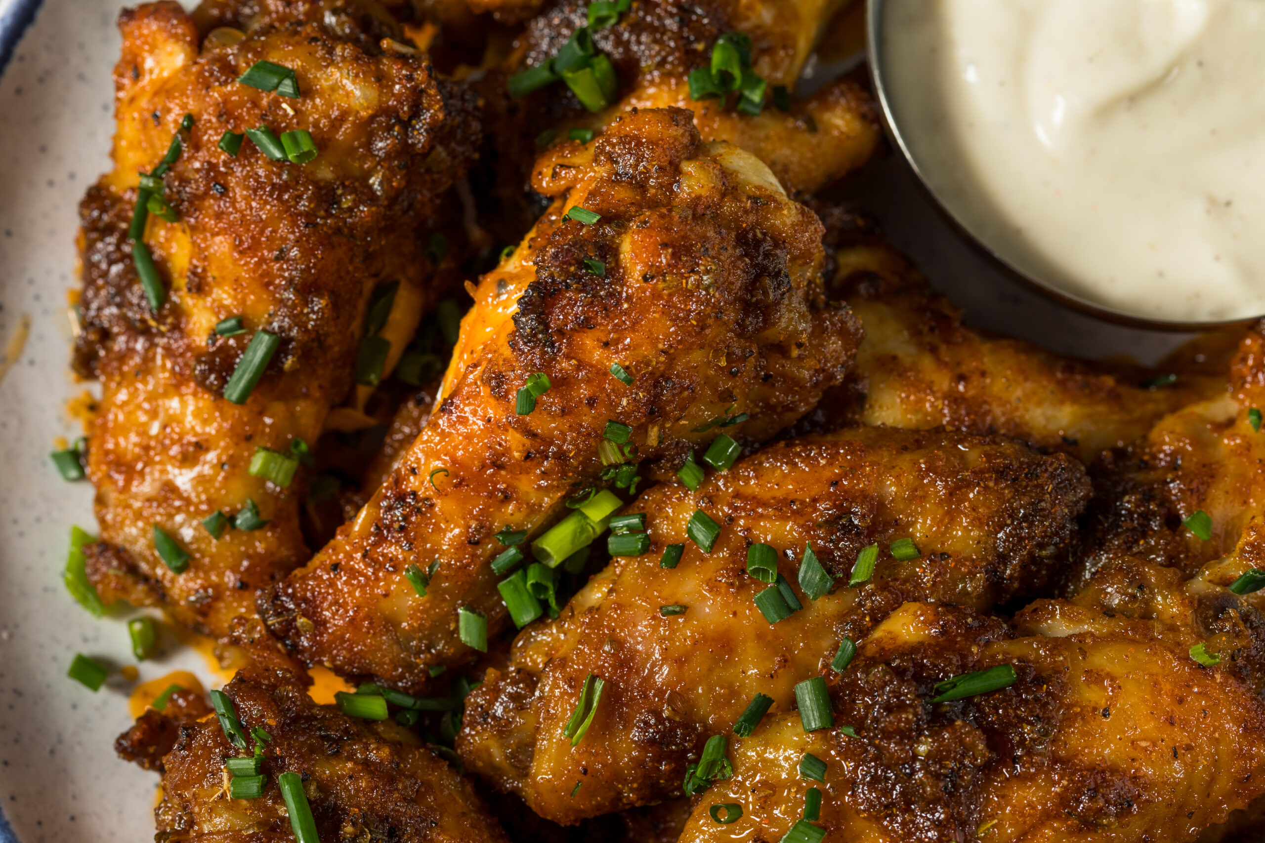 Homemade Nashville Hot Chicken Wings with Ranch Dressing